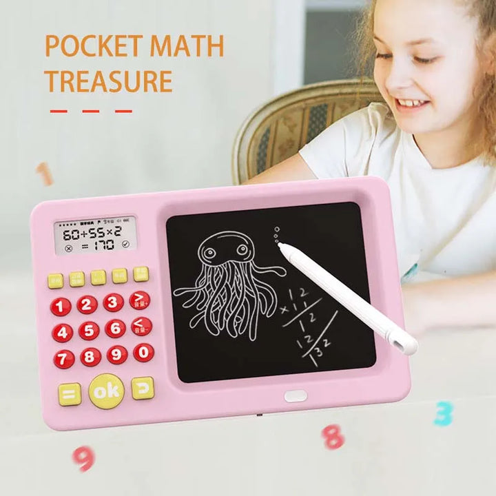 Math Test Game Calculator Machine para crianças, Máquina de treinamento de aritmética oral infantil, USB, brinquedo pré-escolar